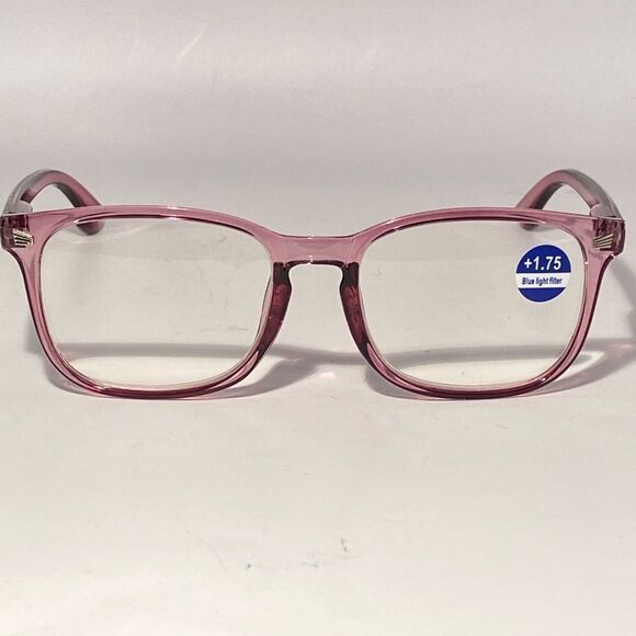 1513 Colette 1.75 Raspberry Reading Glasses Soft Butterfly Readers NWT - Picture 3 of 9